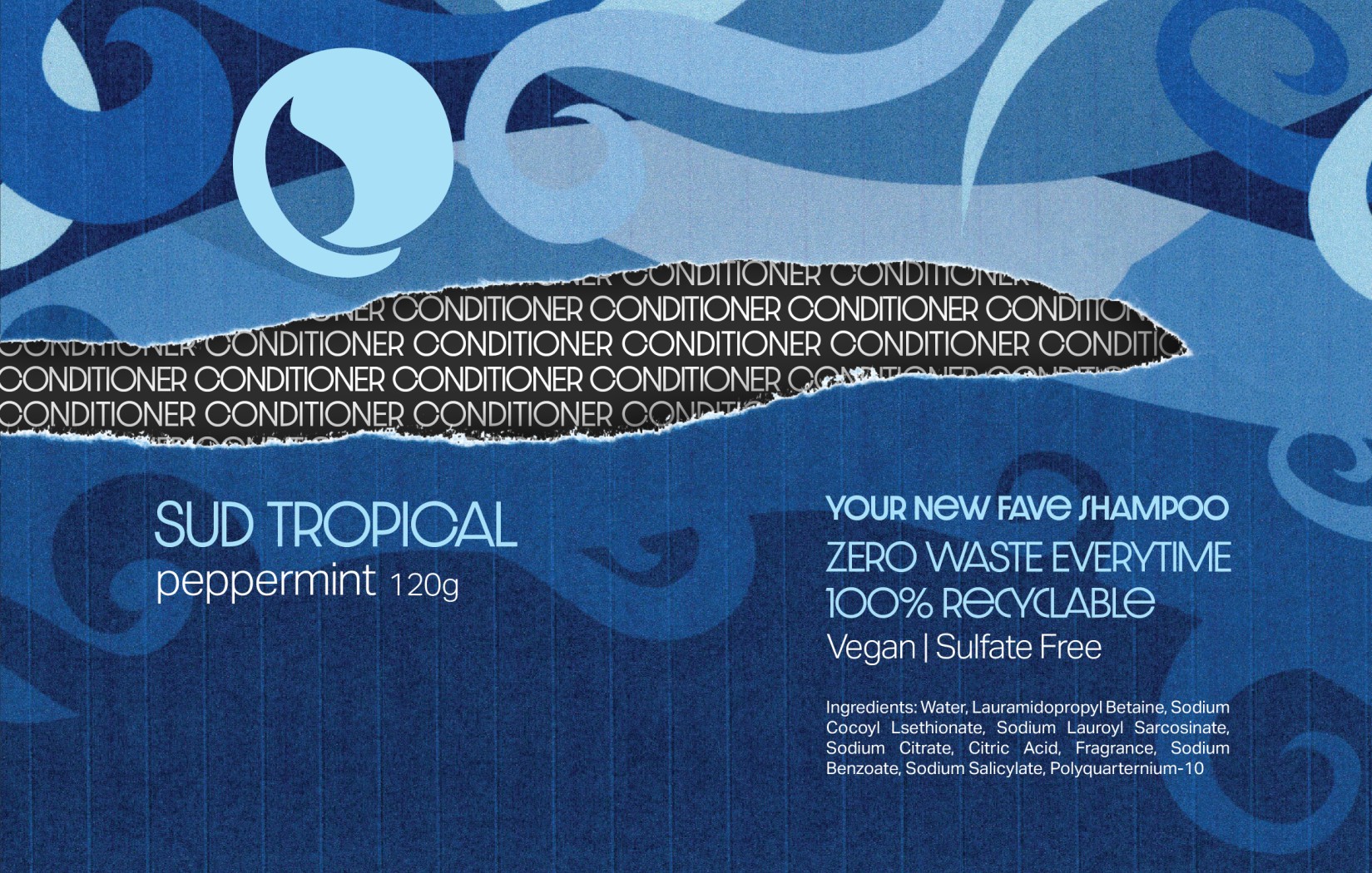 Sud Tropical Conditioner Label