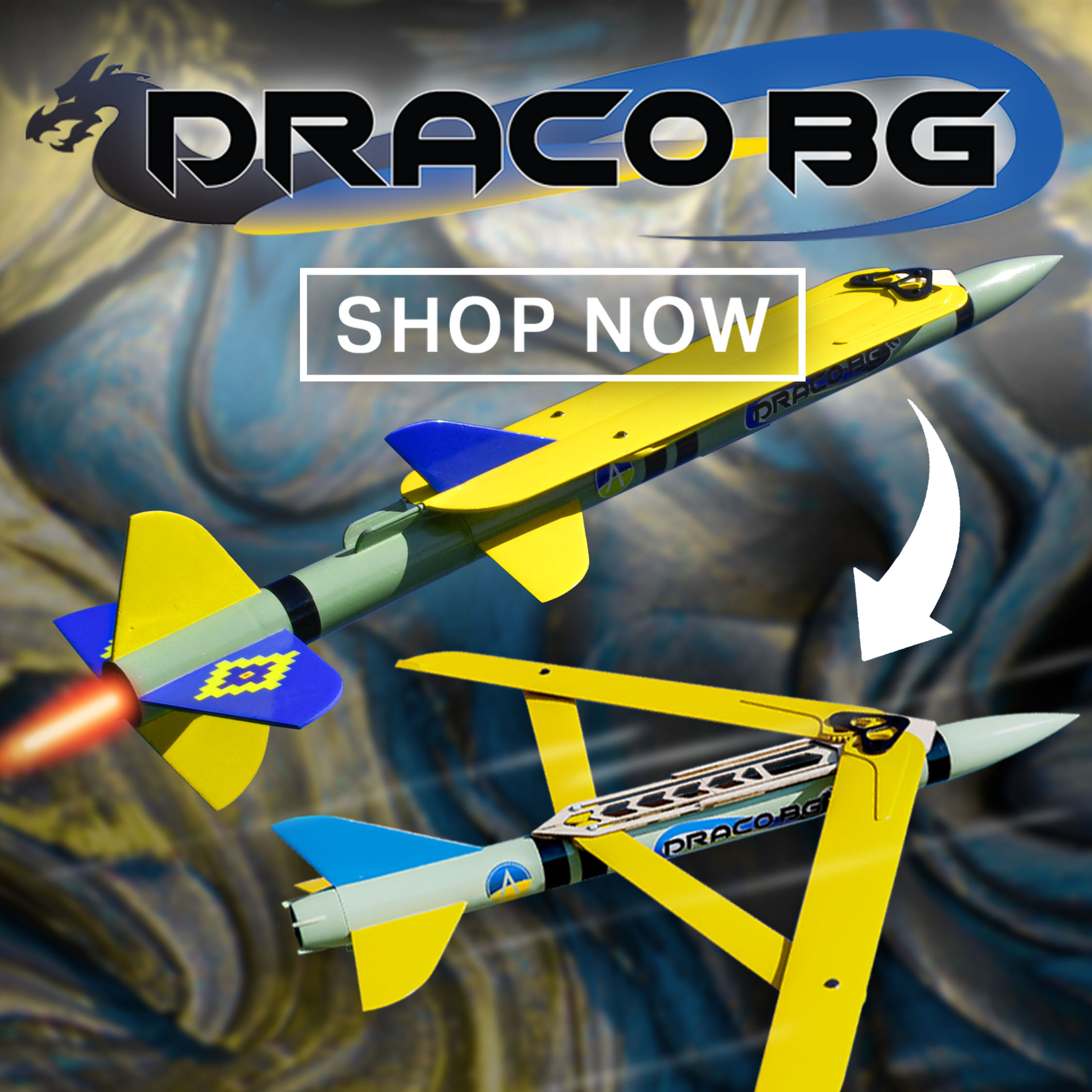 Draco Model Rocket Kit Advertisement