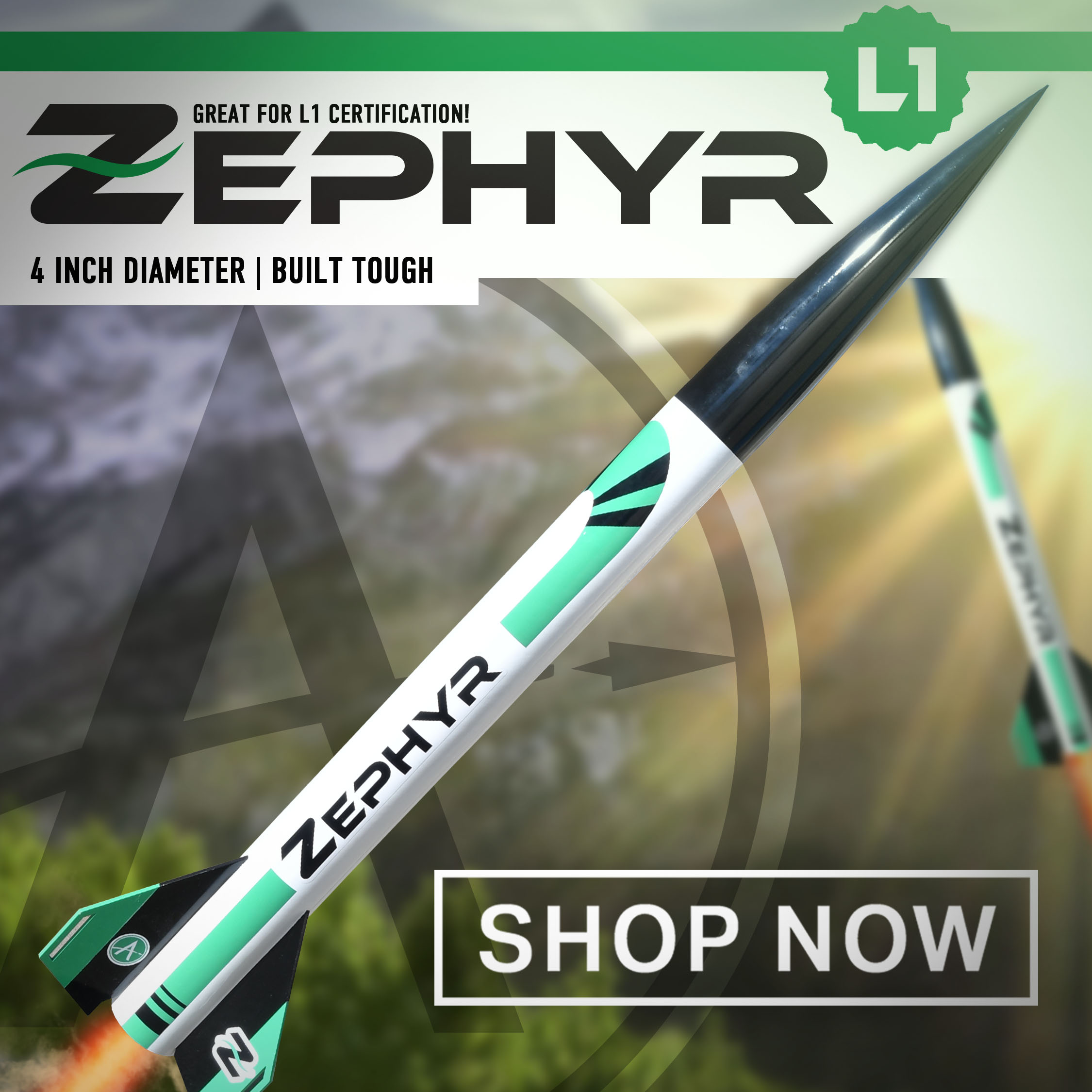 Zephyr Model Rocket Kit Advertisement